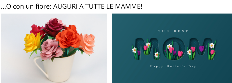 Illustrazione con fiori per Festa della Mamma