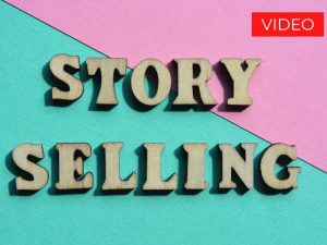 Illustrazione con frase story selling