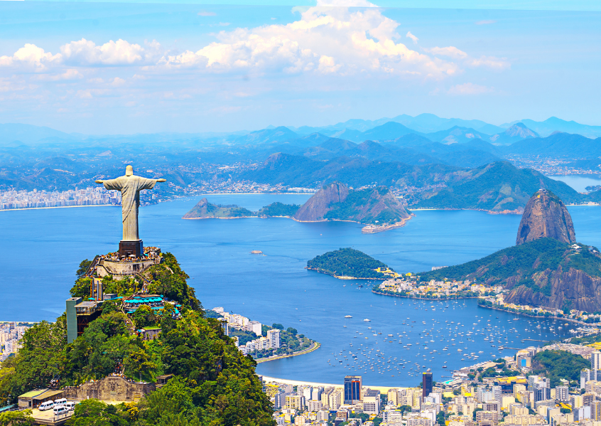 Foto panoramica di Rio de Janeiro