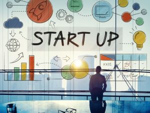 Illustrazione con scritta Start Up