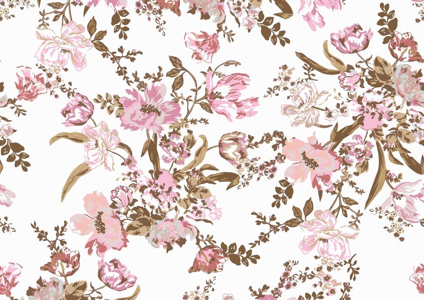 Illustrazione con composizione floreale