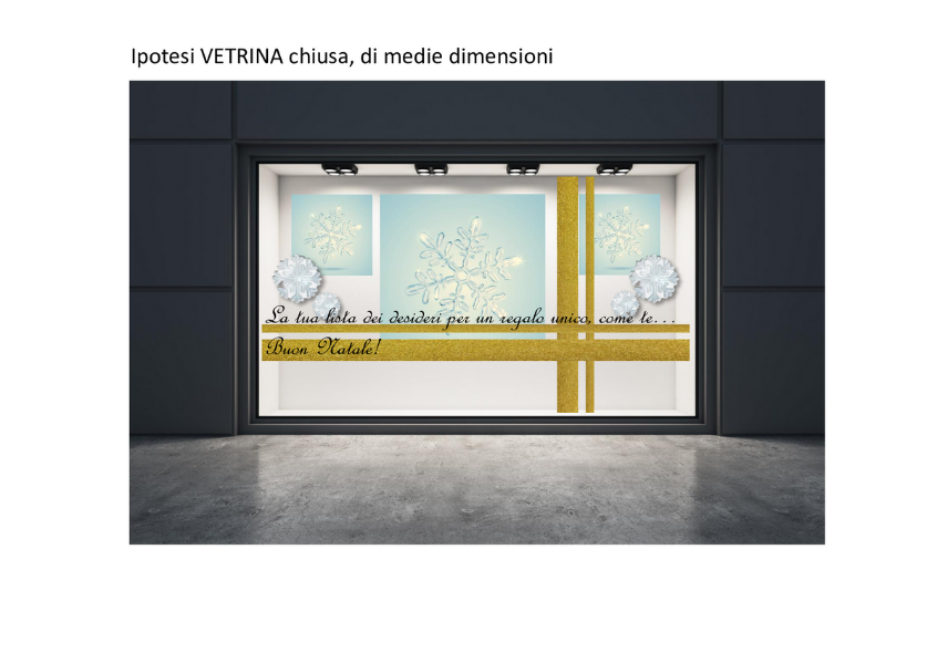 Illustrazione con vetrina invernale 5