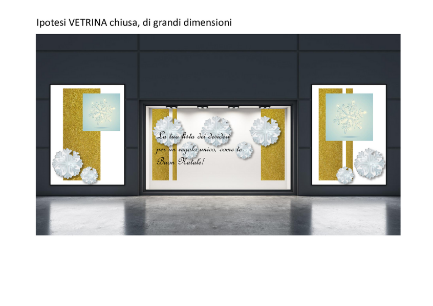 Illustrazione con vetrina invernale 6