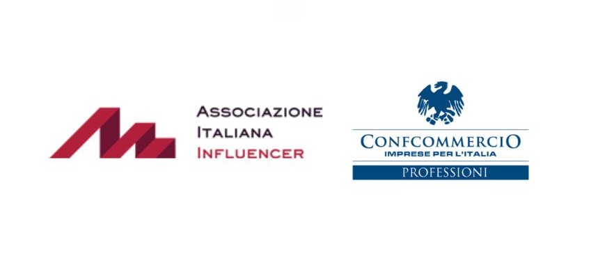 Loghi AssoInfluencer e Confcommercio Professioni